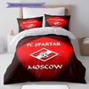 Spartak Moscow Roar Bedding Quilt Set Quilt Cover Pillowcase Home Decoration Birthday Gift (1 * duvet cover + 2 * pillowcase, without core)