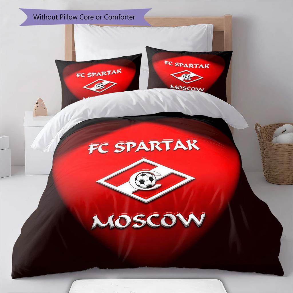 Spartak Moscow Roar Bedding Quilt Set Quilt Cover Pillowcase Home Decoration Birthday Gift (1 * duvet cover + 2 * pillowcase, without core)