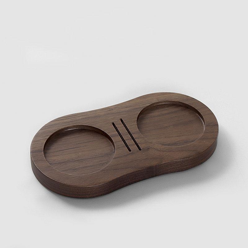 Coffee Tamping Station Espresso Tamper Drip Filter Wooden Base for 51/53/54/58mm Espresso Accessories