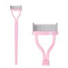 Black Pink Wimpernbieger Metall Wimpernbürste Kamm Tragbarer Wimperntrenner Faltbarer Mascara-Krümmer Beauty Make-up Kosmetikwerkzeug