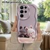Phone Case: 2D Flat Samsung Galaxy A34 A35 M05 M06 S20 S22 S21 FE Plus 5G Protective Case, Couple Style, Two Little Rabbits, Christmas and Halloween G