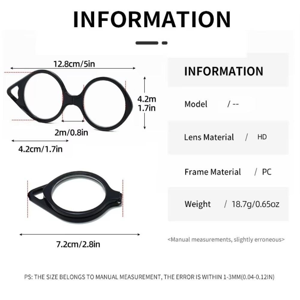 Lightweight Frame Neck Hanging Glasses With Chain Hands-Free Magnifier  For Seniors