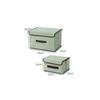Linen-Like Fabric Storage Box Foldable Storage Box For Books And Toys Dustproof Storage Box With Lid