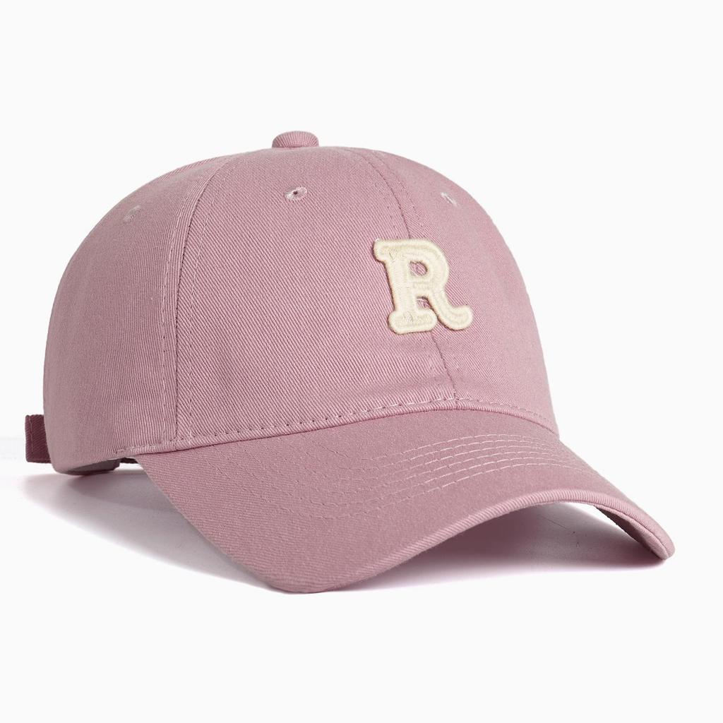 Korean Style Women's Duckbill Sun Visor: Fashionable, Versatile, Small Face Curved Brim with 'R' Letter Design.