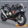 1:9 CBR1000 S1000RR H2R Motorcycle Model Toy Car Alloy Diecast Wheel Steering Shock Absorption Vehicle Kids Collection Gifts