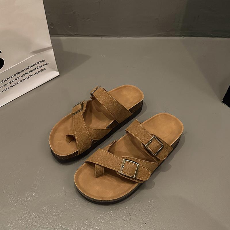 Internet-Berühmtheit ins Stil vielseitige dicksohlige erhöhende Hausschuhe Damen Sommerbekleidung 2025 neu Strand Premium coole Hausschuhe