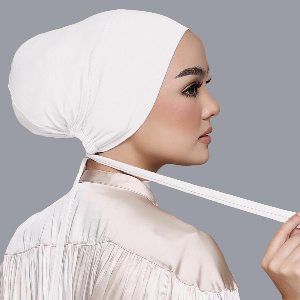 New Modal Hijabs Undercap Jersey Instant Muslim Hijabs Wrap Woman Adjustable Bandana Headband Inner Scarf Elastic Solid Bonnet