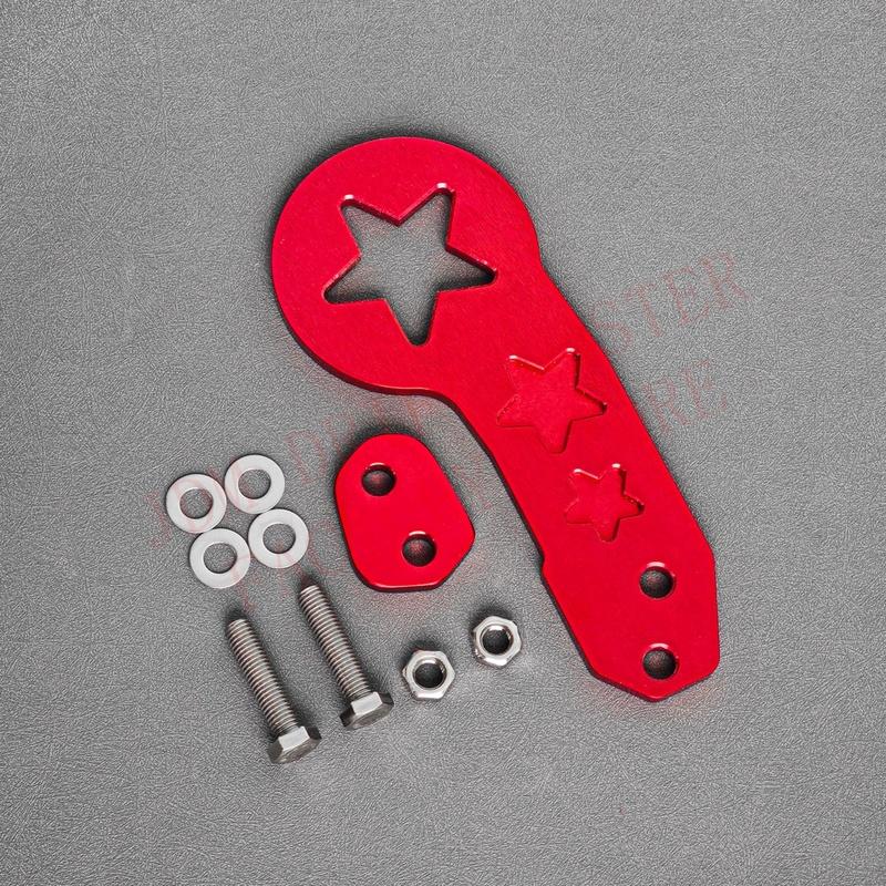 JDM Style Car Rear Bumper Tow Hook Thickened Aluminum Alloy Star Trailer Towing Tools
