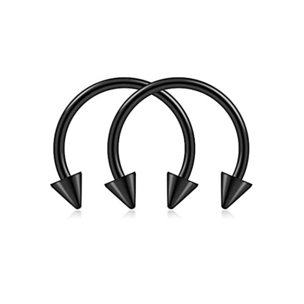 16g Lip Rings Stainless Steel Snake Bite Piercing Jewelry Labret Medusa Spiral Barbell Helix Earrings Horseshoe Septum Cartilage