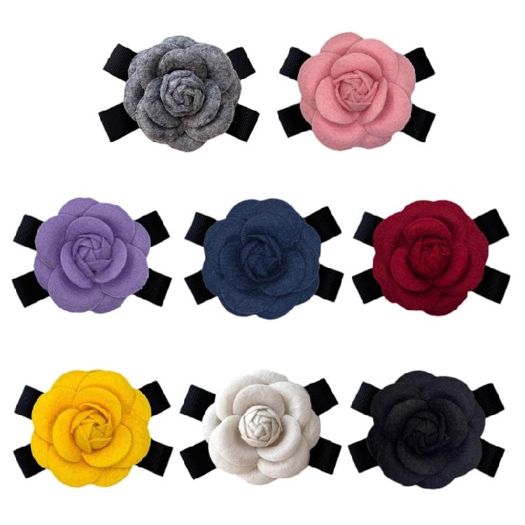 Graceful Brooch Collar Lapel Pin Vintage Camellia Bowknot Vintage Pins