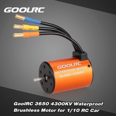 GoolRC 3650 4300KV Vodotesný bezuhlíkový motor pre 1/10 RC auto HSP 94123 HuanQi 727 FS Racing