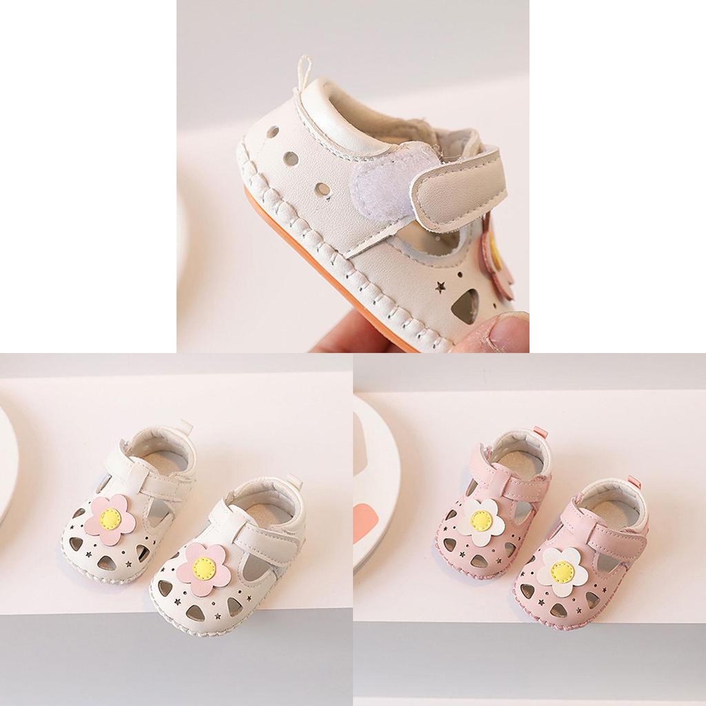 Princess Baby Shoes For Girls Soft Sole Summer Walkers With Magic Tape For Toddler Infants