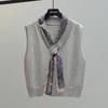 Women's V-Neck Knitted Vest