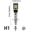 2PCS Car Fog Light 9-24V H1 LED Fog Running Light Bulb H3 LED Super Bright LED Auto Lamp Amber White No Adapter Required DRL