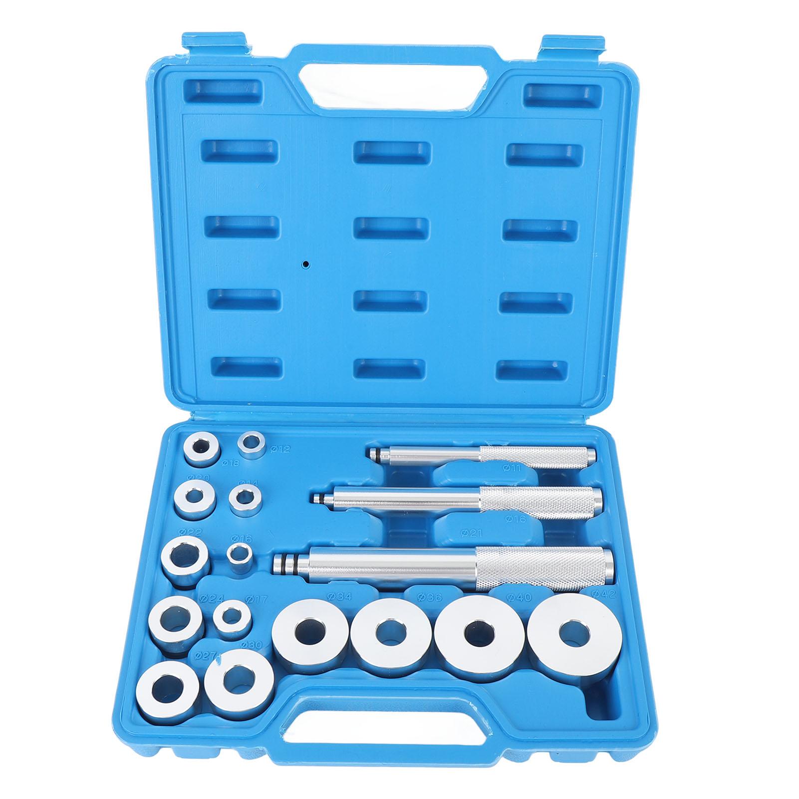 

17PCS Bearing Press Kit Aluminum Alloy Universal Bearing Race and Seal Driver Install Set with 14 Bearing Adapters