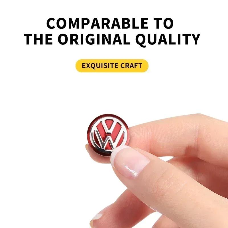 VW 2/5/10Pc 14mm Car Key Emblem Stickers Auto Control Key Logo Decals For Volkswagen VW GTI Golf Passat B6 Jetta Touran CADDY Rline EN1