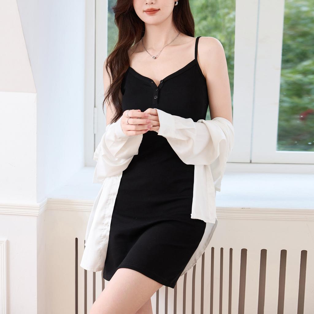 Pure Cotton Suspender Dress for Women In Summer Sexy Updated Style Pure Hot Girl Vest Skirt
