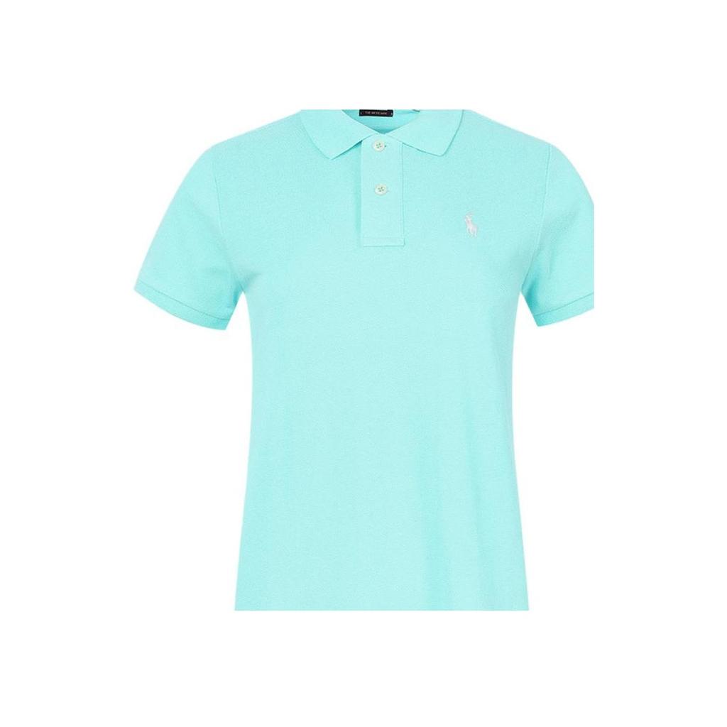 Polo Ralph Lauren Solid Color Simple Comfortable Short Sleeve Dress Women Dresses Green 211570229-035