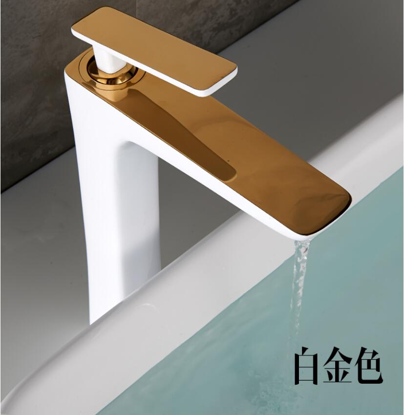 Basin Faucet Black Gold Basin Mixer Brass Crane Bathroom Faucets Hot and Cold Water Mixer Tap Contemporary Mixer Tap torneira