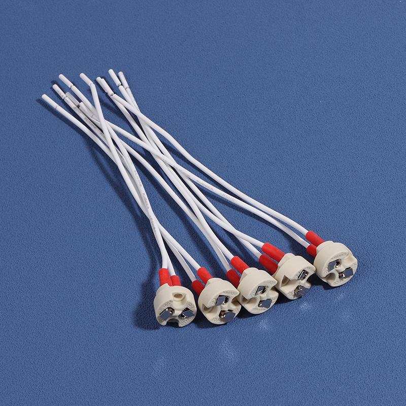 5 ks Držák lampy Gu5.3 Mr16 G5.3 Zesílená Evropa Základna lampy Kulatá patice 15cm Keramický držák lampy Pro LED žárovku