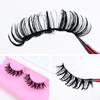 New Wet Spikey Lashes Makeup D Curl Russian Strip Fake Eyelashes Cosplay Natural Full Strip Lashes Supplies