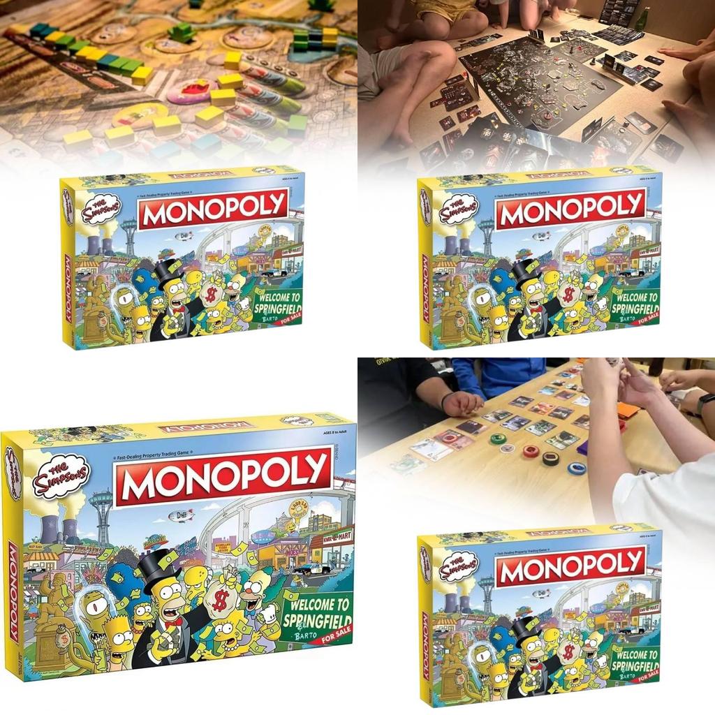 The Simpsons Monopoly Sběratelská edice Stolní hra Zábavná rodinná herní noc