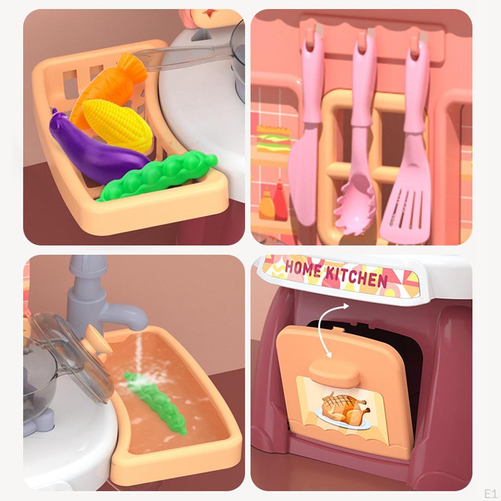 Chefs Kitchen Set Indoor Outdoor Playset Play House Kitchenware Toys with Cookware