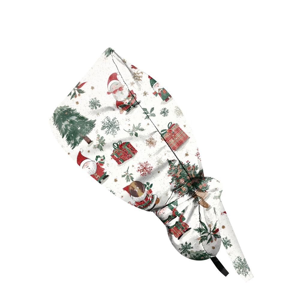 Fasjonabel arbeidshette med trykk, uformelle hestehalehette for kvinner, vaskehette, Baotou-hette