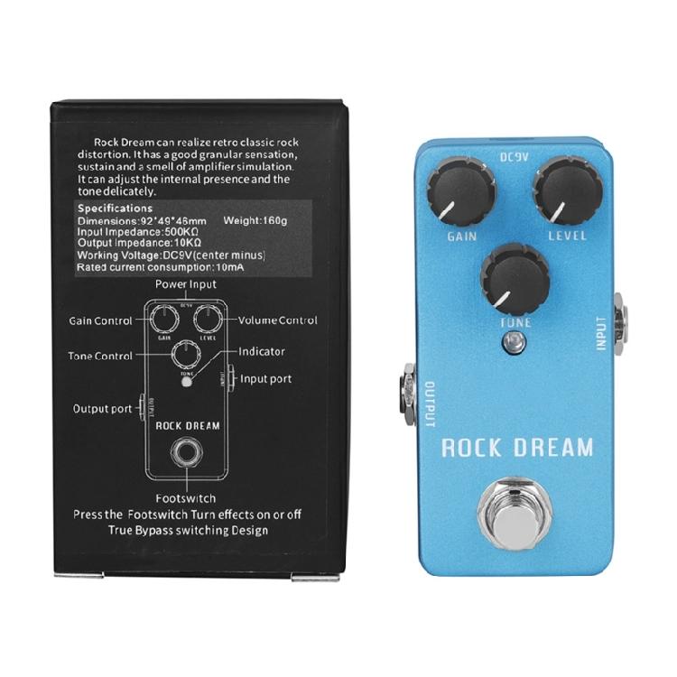 Guitar Overdrive Pedal with Vintage Tone Reproduction Guitar Effects Suitable for Various Music Styles and Settings