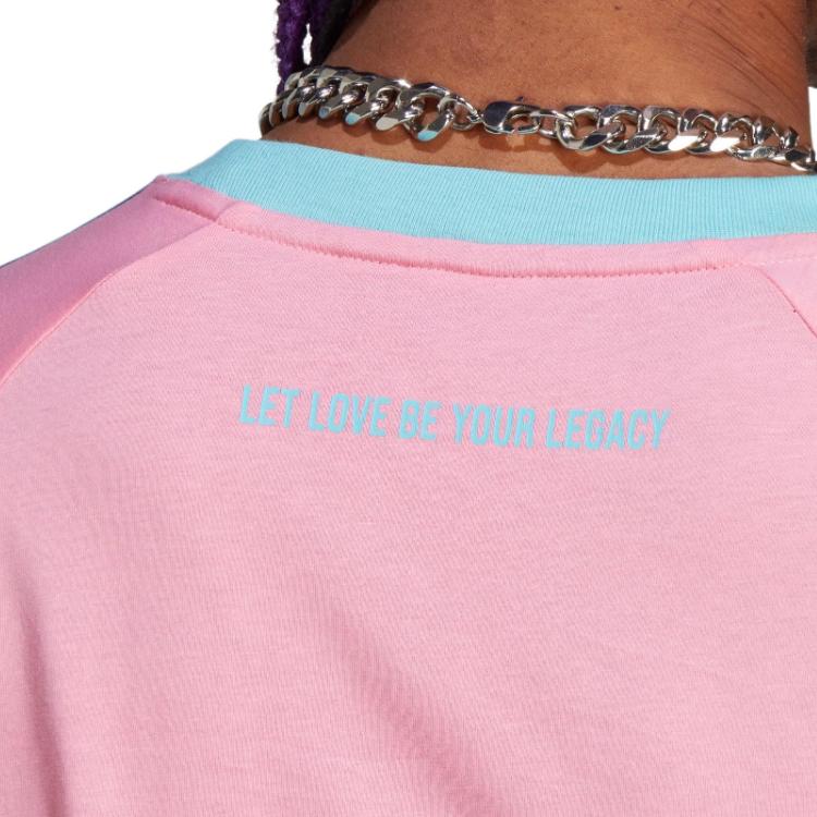 adidas originals PRIDE RM 3-Stripes Tee Pink IU0052