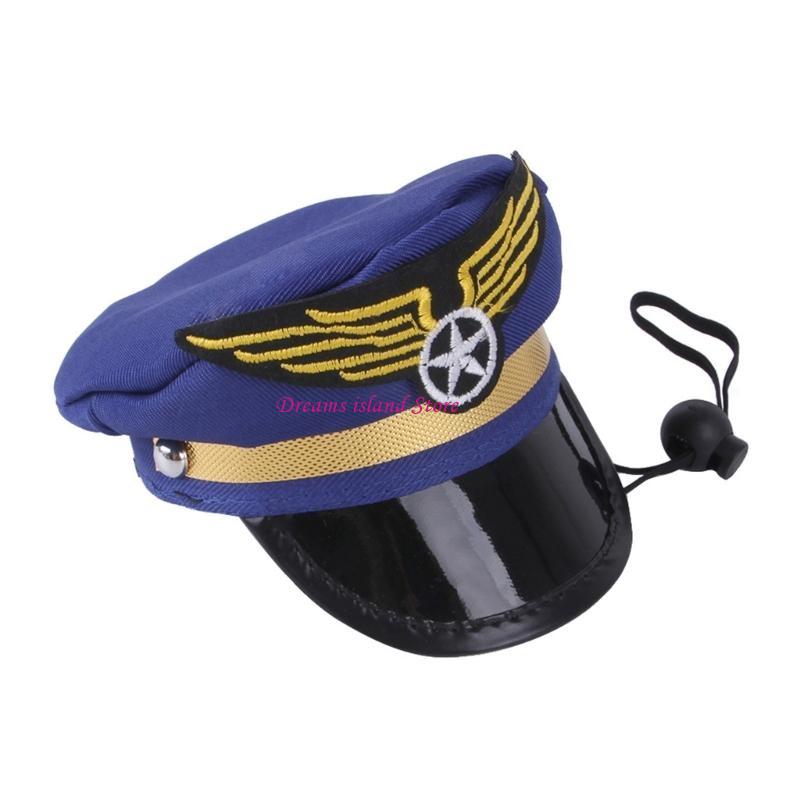 Christmas Pet Hat Captain Pirate Hat for Dog Dress Up Pet Supplies HX6C