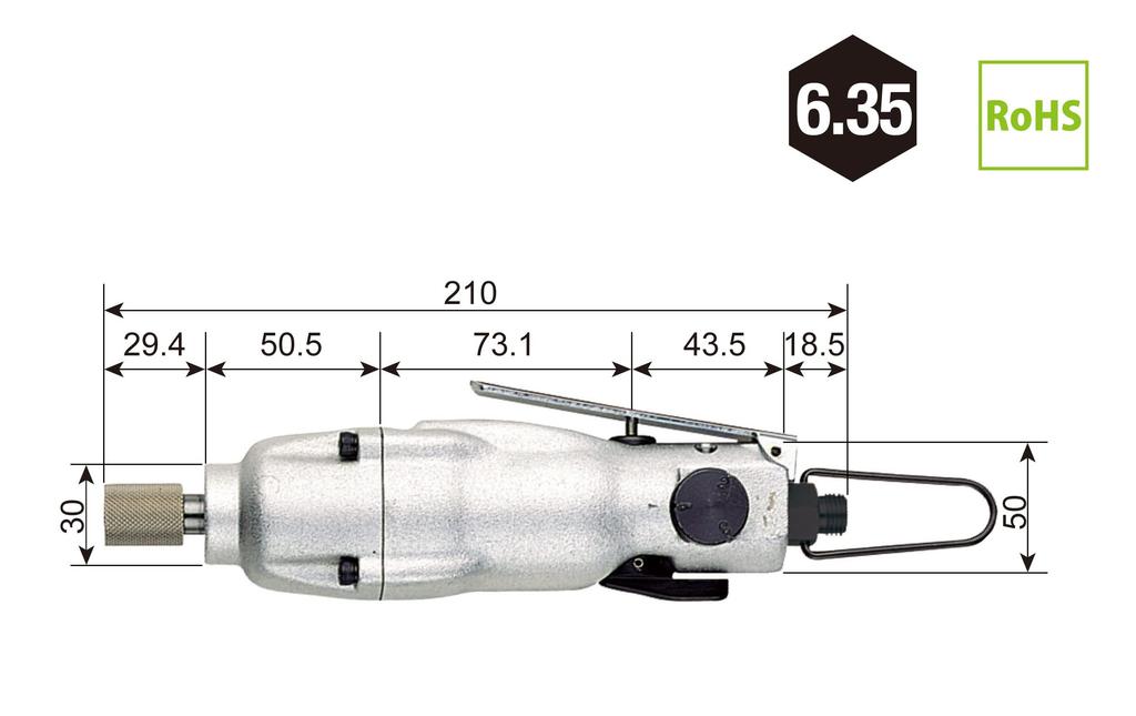 VESSEL Air Impact Driver, Type, GT-S6MLR