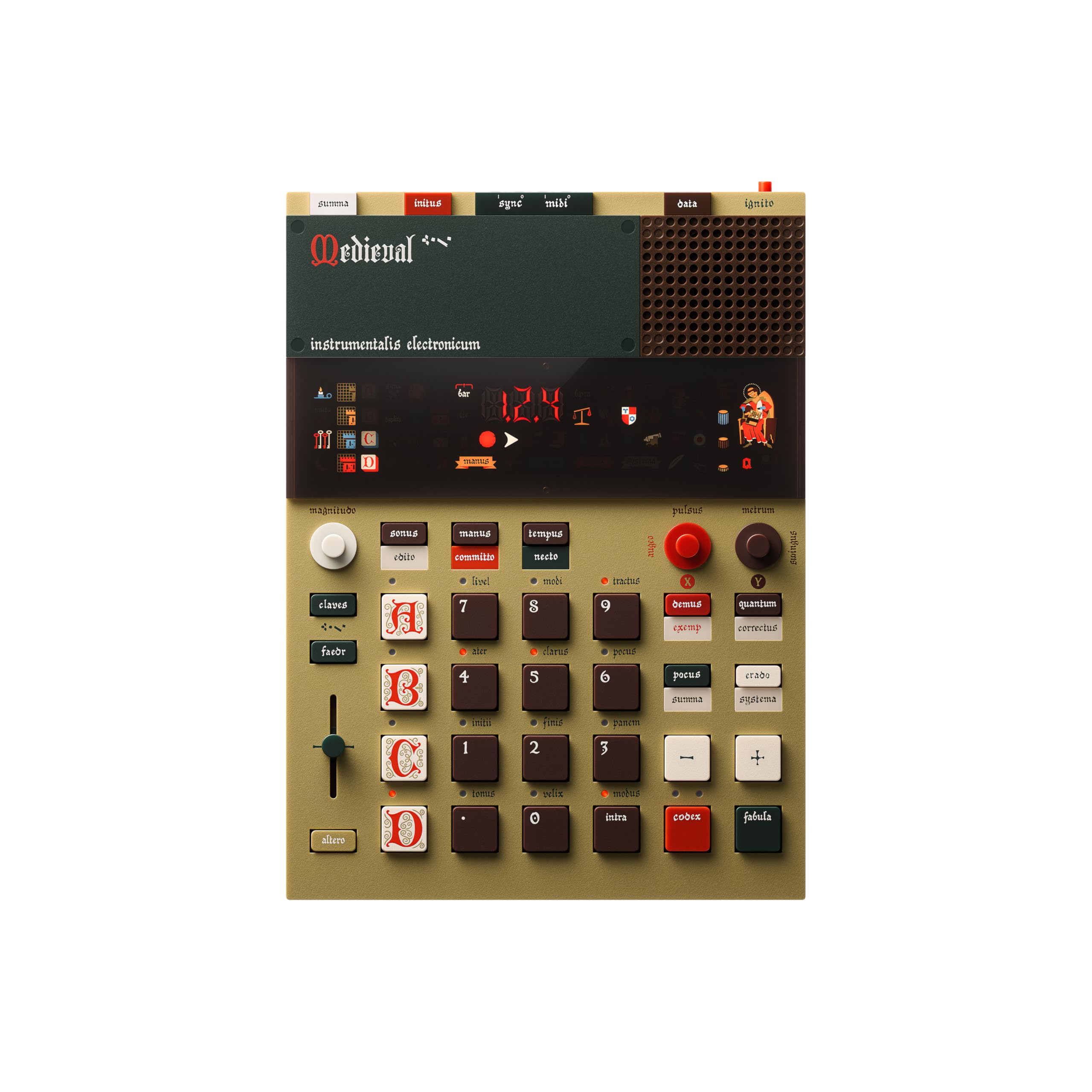 

Teenage Engineering EP-1320 medieval beat machine medieval Europe sampler fantasy game BGM