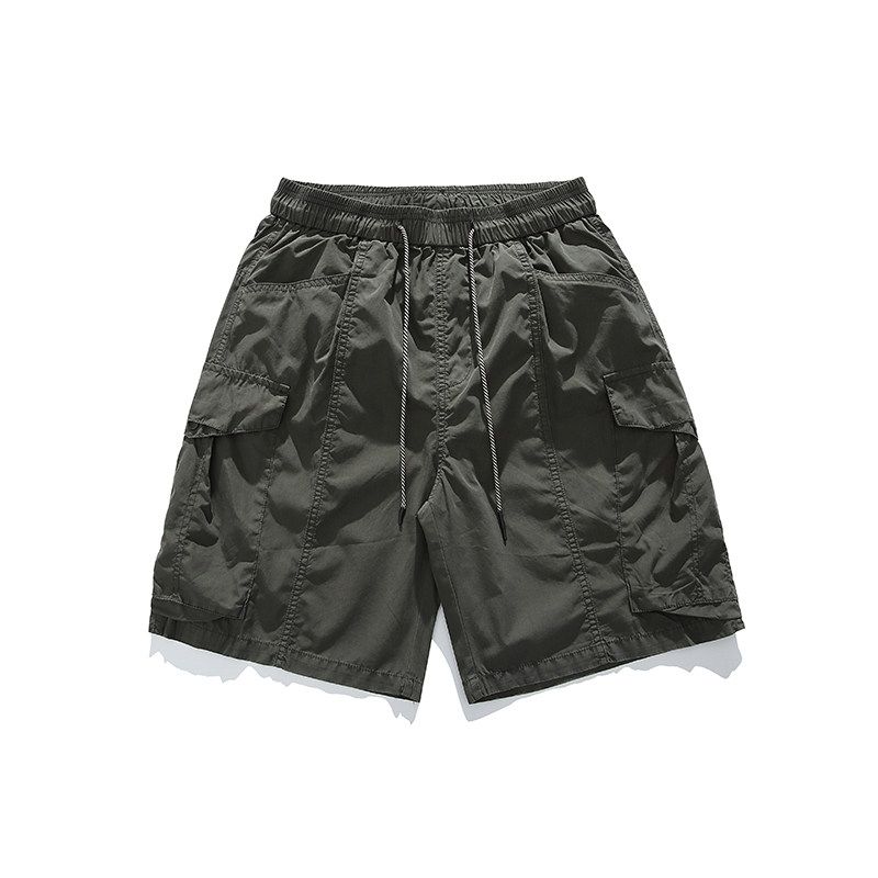 Foreign Trade Surplus Workwear Shorts American Retro Style Men's Summer New Trendy Brand Sports Loose Straight Five-Point Pants