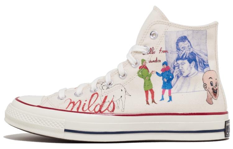 Chuck Taylor All Star Spencer McMullen x Chuck Taylor All Star Converse 70 High 'People Print' 168183C 44.5 white