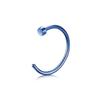 1pcs Stainless Steel Hoop Nose Ring 18G 20G Simple Style Ear Nail Nostril Body Piercing Jewelry 6mm 8mm 10mm 12mm