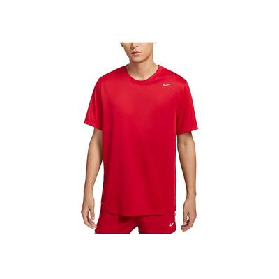 Camiseta Dri-Fit Team Legend Logo Gola Redonda Manga Curta Secagem Rápida Masculina Tops Vermelho-Universitário IB8898-657