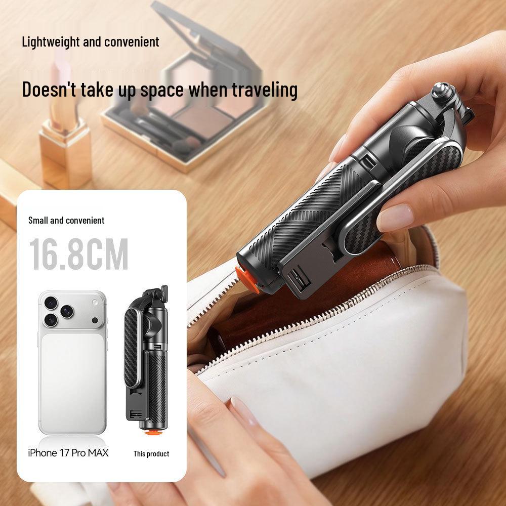 Touch-Open Mini Selfie Stick & Tripod: Portable Travel Essential