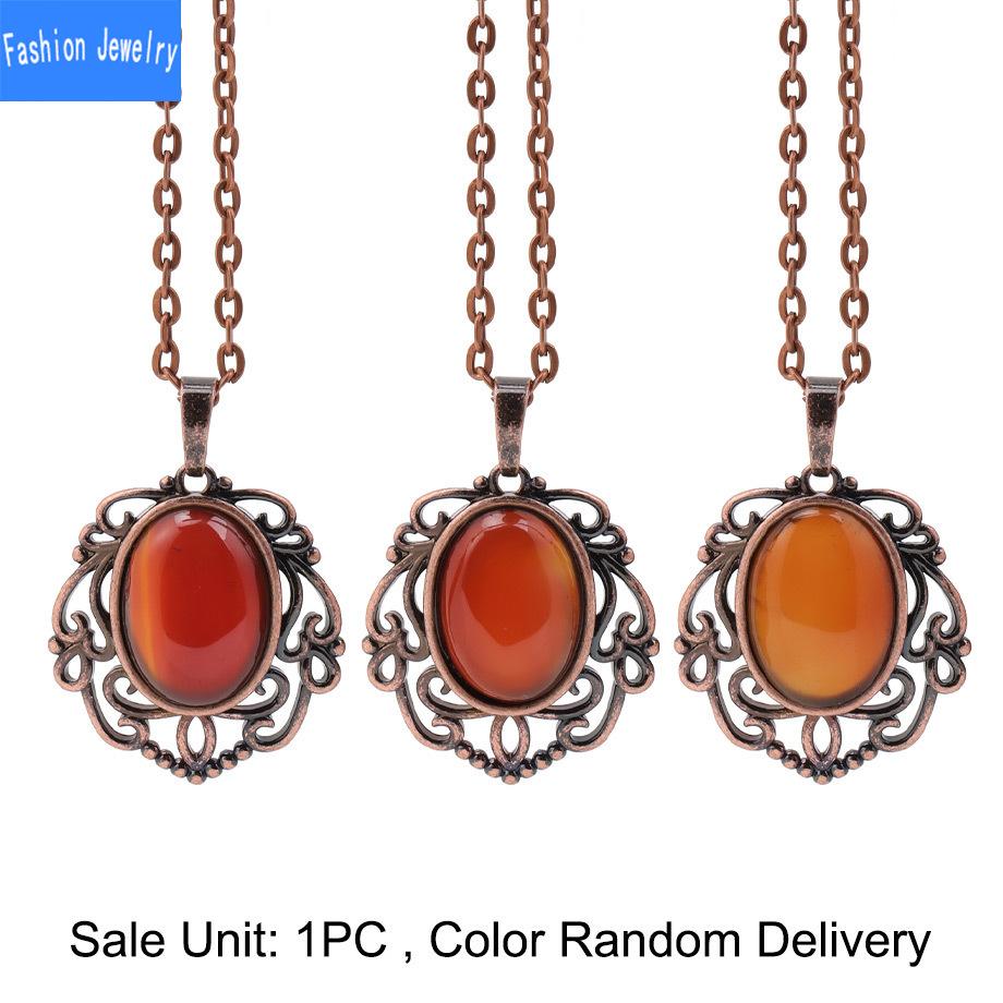 European and American retro personalized fashion hollow lace natural crystal stone water drop pendant green aventurine necklace jewelry