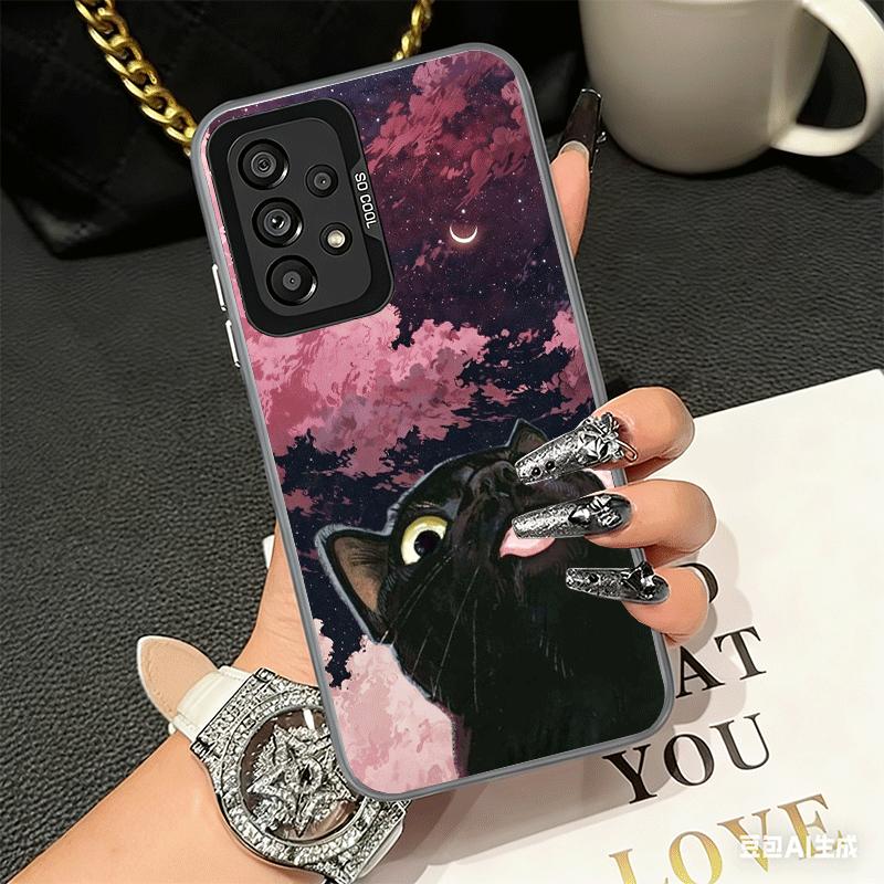 Cat Cute Kitten Cartoon Shockproof Phone Case for Samsung A17 A16 A15 A14 A37 A57 A36 A56 A26 A35 A55 A25 A34 A54 A24 A13 A23 A3