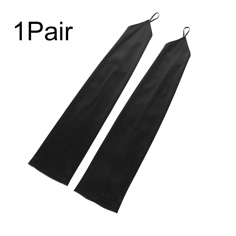 

1 пара нейлоновых длинных атласных вечерних платьев с перчатками до пальцев чёрный