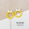 Macaron Colored Bow Hair Tie & Beaded Phone Chain Accessories - Cute & Stylish DIY