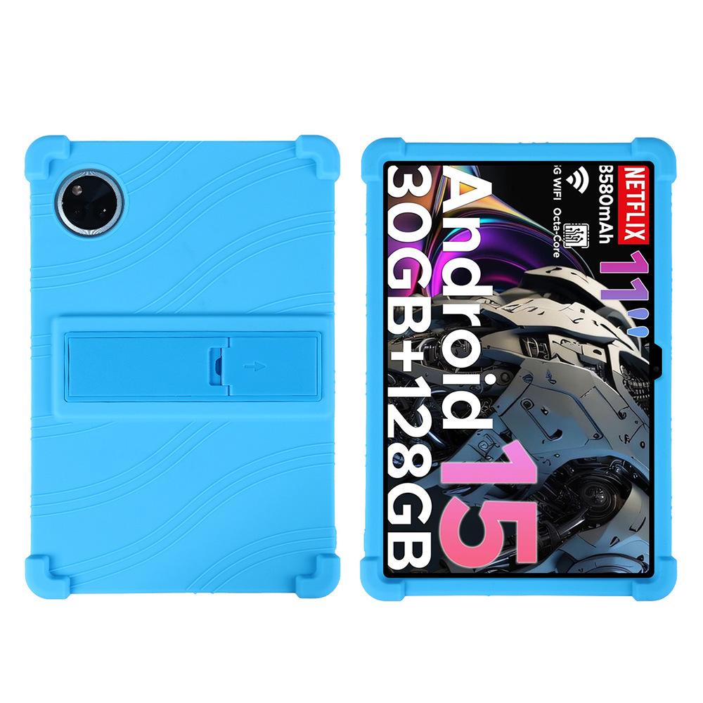 Silicone Case for DOOGEE Tab A9 Plus A9 Pro Plus 11 Inch Tablet Shockproof Protective Cover with Kickstand TPU Full Body