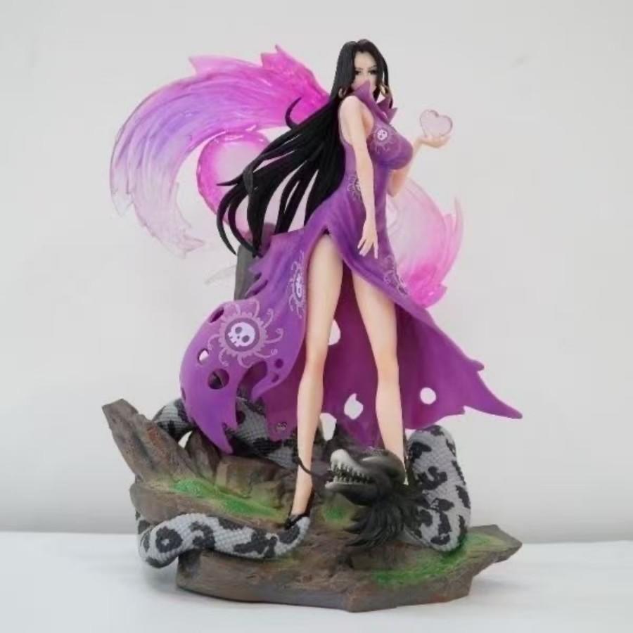 Boa Hancock Figure One Piece Warlord Phantom Series Boxed Light-Up Scene Decoration Collectible Model 40cm
