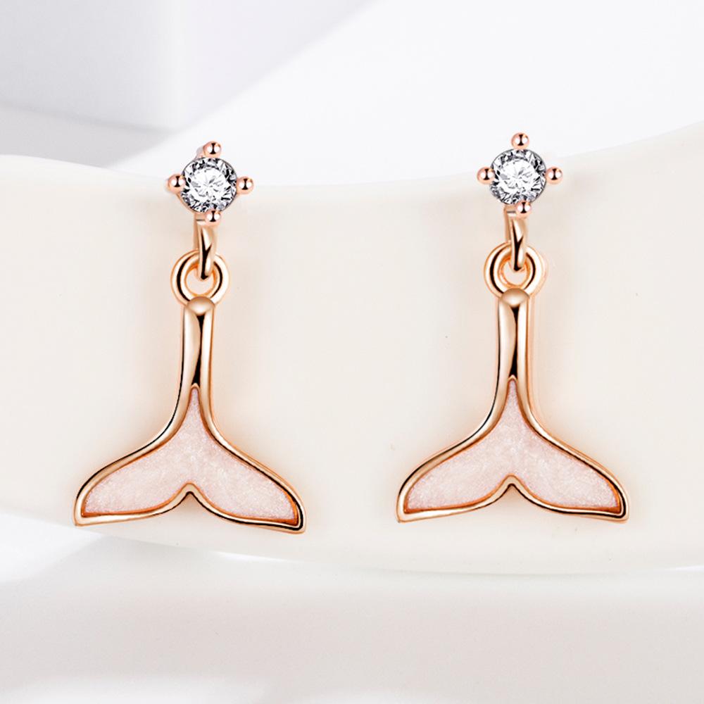 Красивые Серьги в Лесном Стиле с Морской Пеной, Женственные, Простые, Подчеркивающие Темперамент