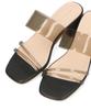 Oriental Traffic Sandals for Clear Large and Small cm cm Women, Strap, Belt, Heel, Sizes, Feminine, Casual, 41231, BLACK, 25.0 - 25.5