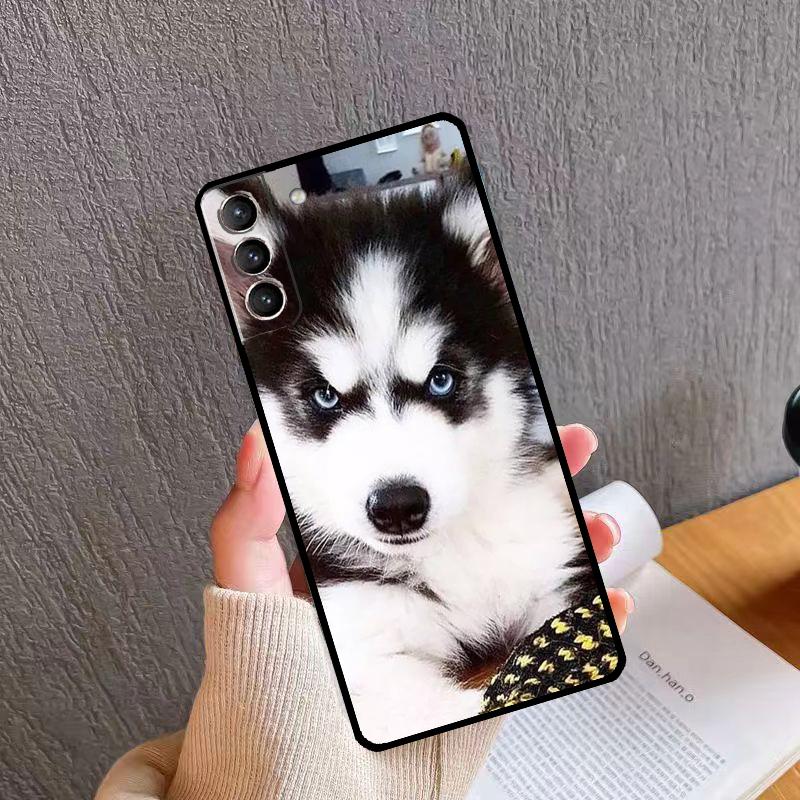 Animal Husky Puppy Phone Case For Samsung Galaxy S26 S25 S24 S20 S21 S22 S23 Ultra S10 Plus S24 FE S25 FE Cover