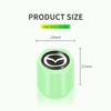 4 pièces/set Logo de voiture Lumineux Cache-valves de roue de voiture Housse de tige pour Mazda 3 6 CX30 CX-3 Atenza Axela Demio Accessoires de voiture