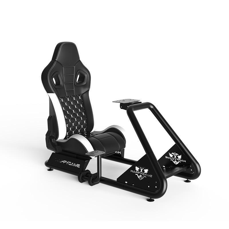 Zhongyao Racing Simulator Seat with Steering Wheel, Display, and Pedal Mounts