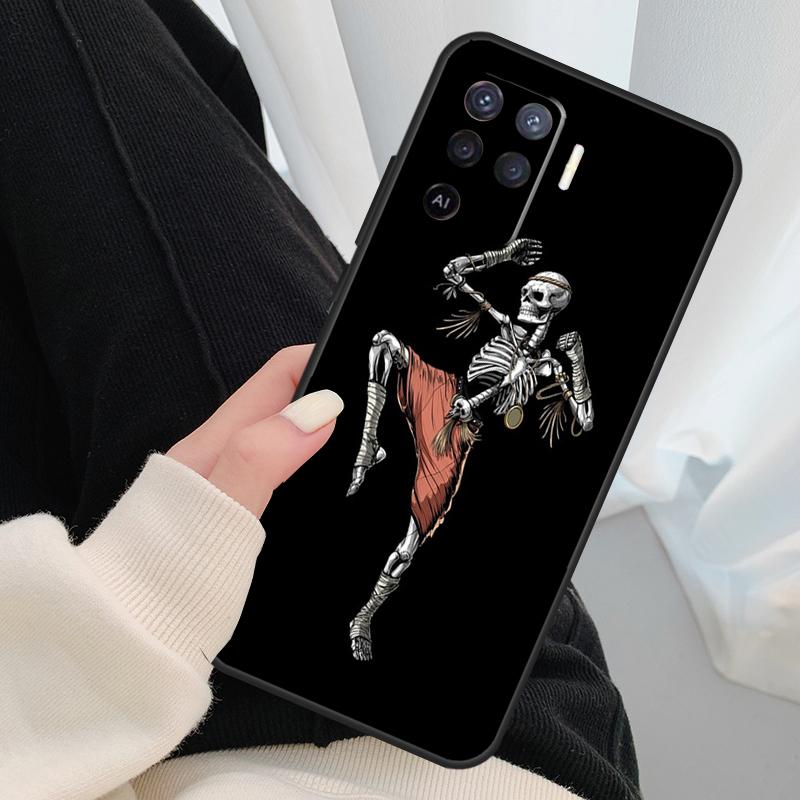 Muay Thai Fight Boxing Case For Oppo A54 A74 A94 A18 A57 A17 A77 A38 A58 A78 A98 A80 A60 A40 A96 A76 A16 A15 A5 Pro